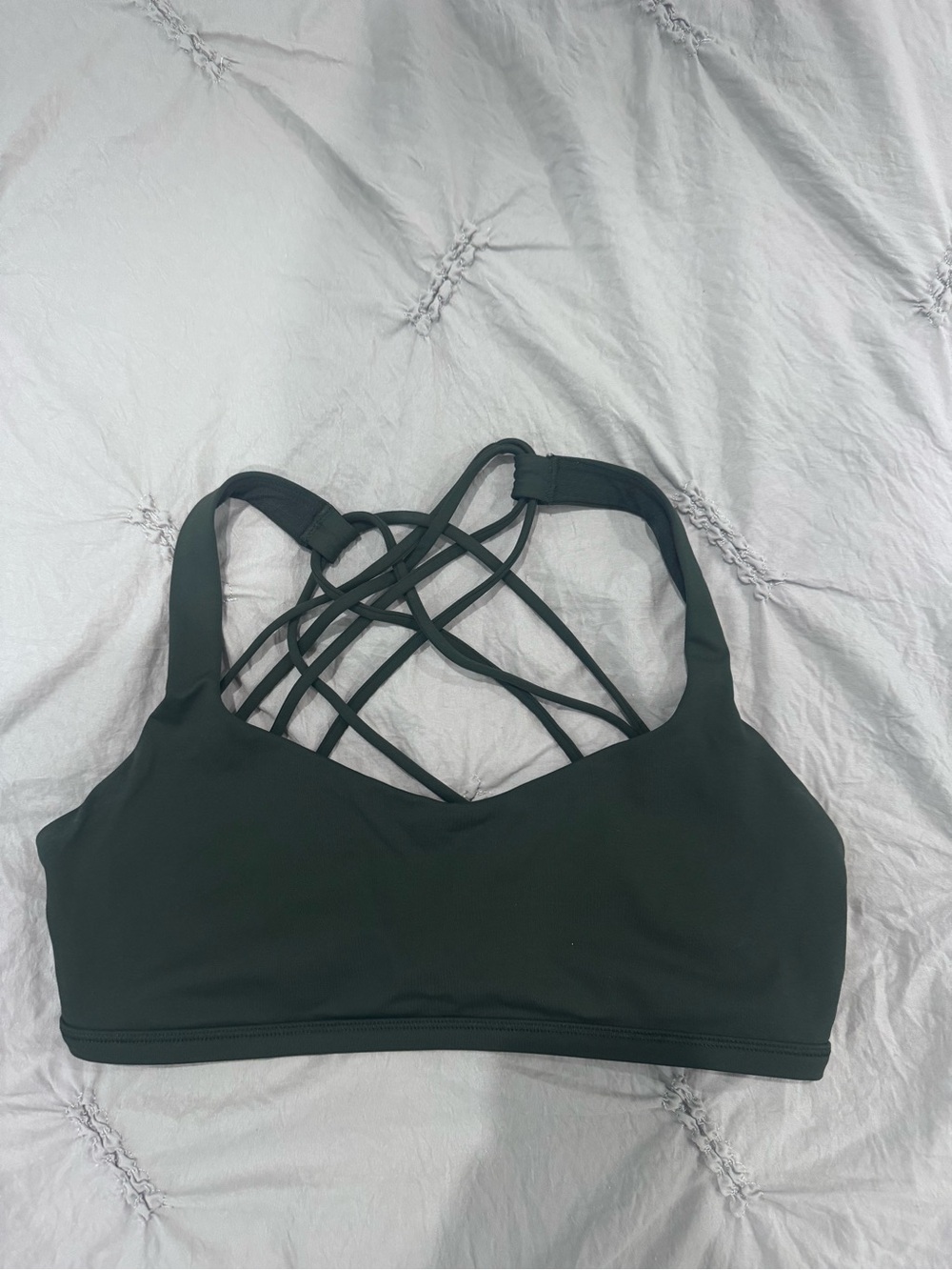 Lululemon Dark Green Sports Bra